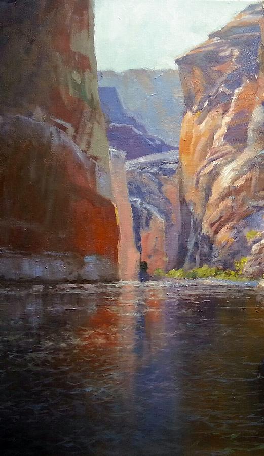 Teapot Point Colorado River Painting by Jessica Anne Thomas