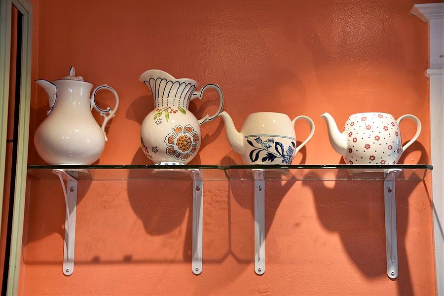 Teapots at Morning Buns Photograph by Kim Bemis