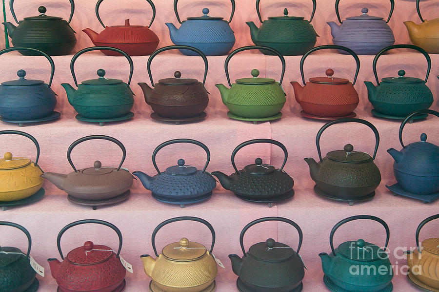 Teapots Photograph by Clarence Holmes