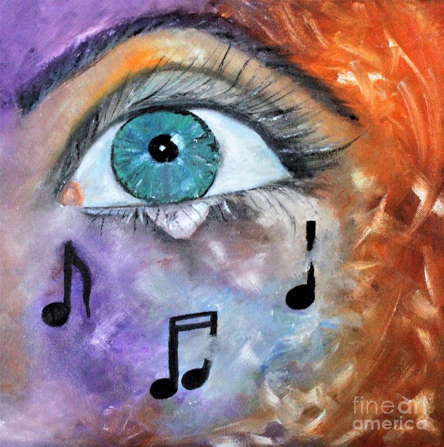 Tears Fall To The Beat Painting by Tracey Lee Cassin