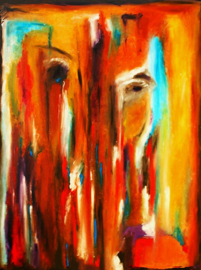 Abstract Painting - Tears for Haiti by Vel Verrept