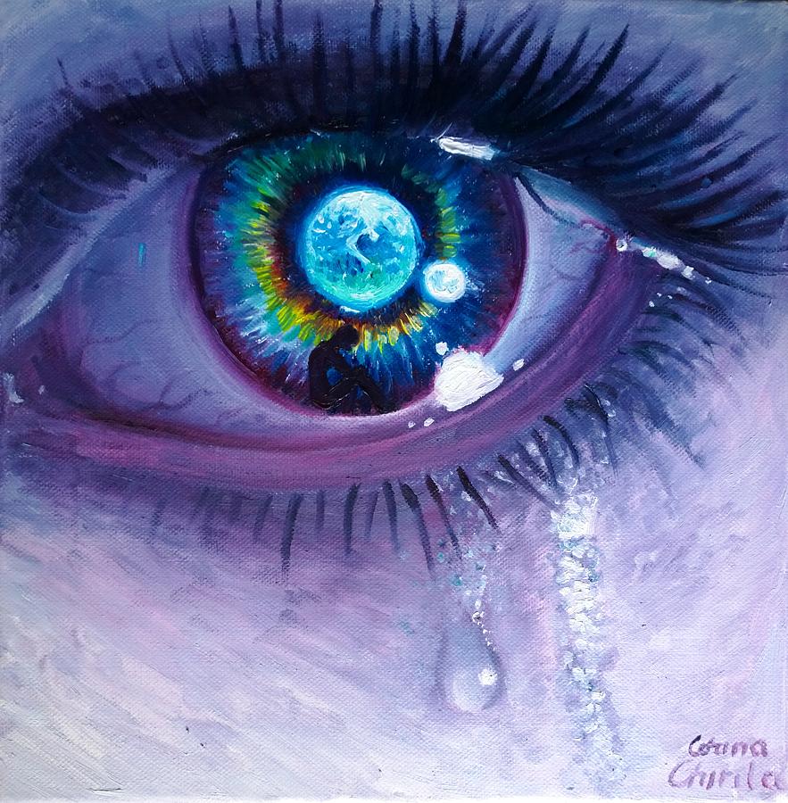 Tears for the Earth Painting by Chirila Corina