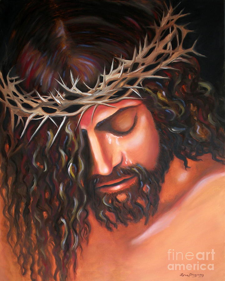 Tears from the Crown of Thorns Painting by Lora Duguay