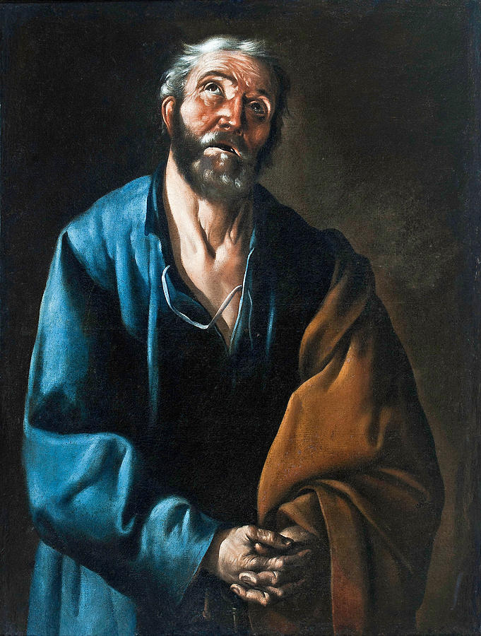 Tears of Saint Peter Painting by Francisco de Zurbaran