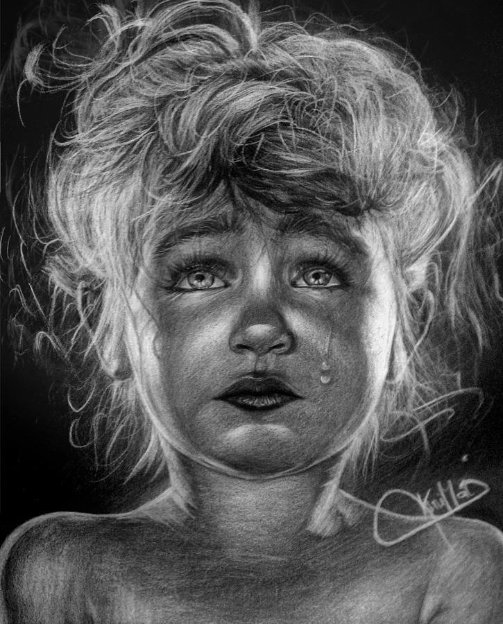 Tears Of Sorrow Drawing by Krimat Ibrahim