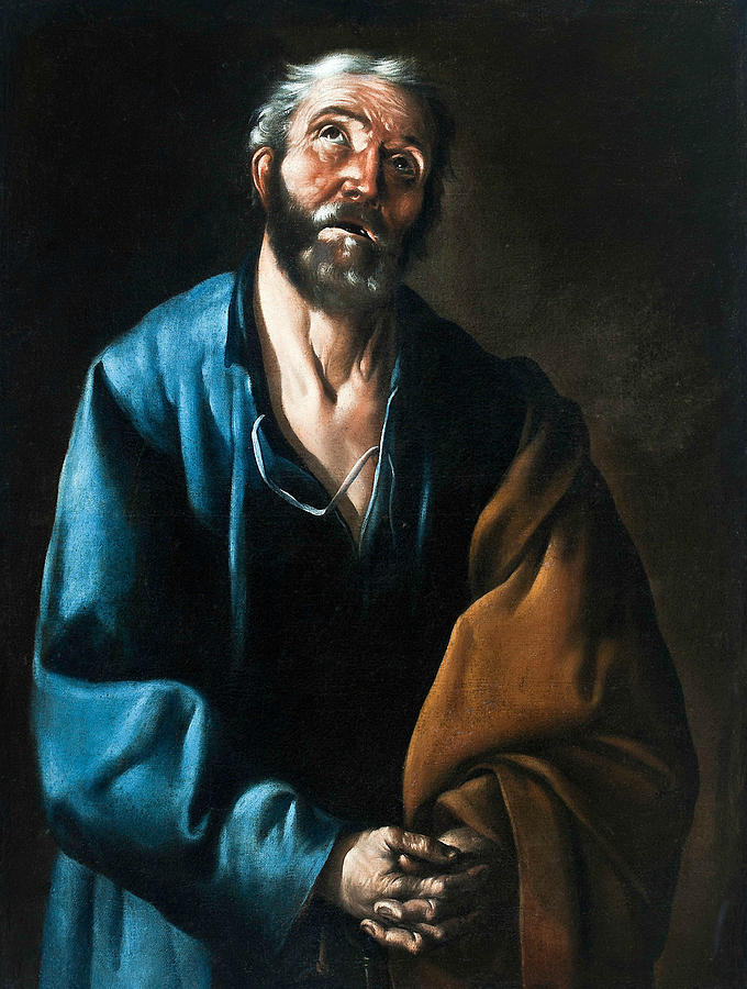 Tears of St Peter Painting by Francisco de Zurbaran