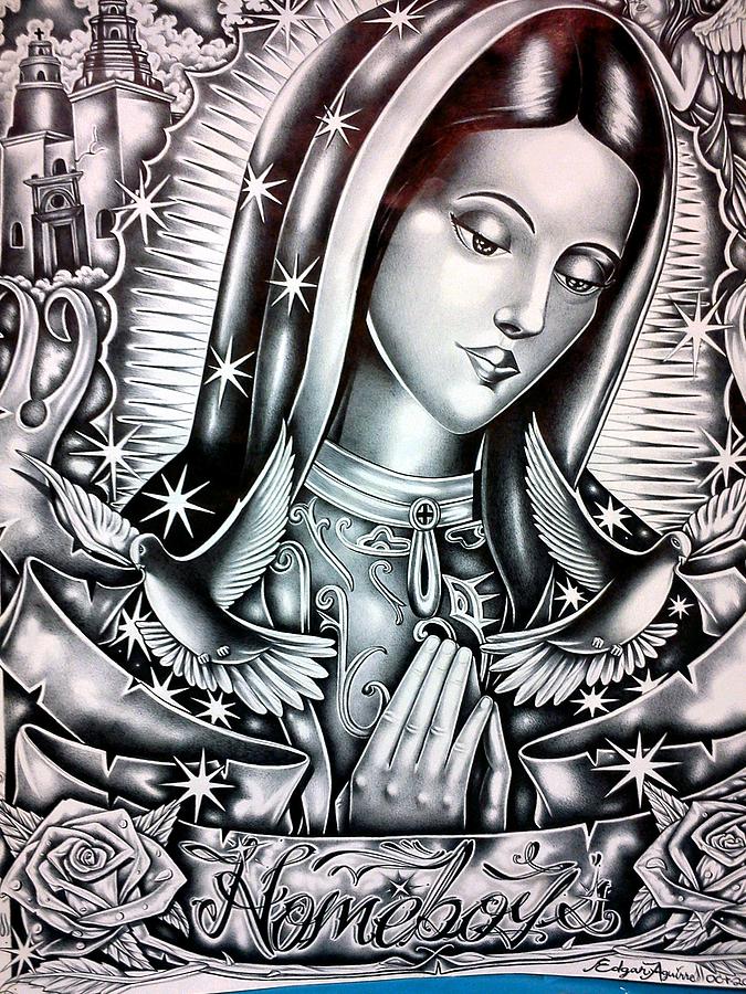 Tears Of The Mothers Drawing by Edgar Guerrilla Prince Aguirre