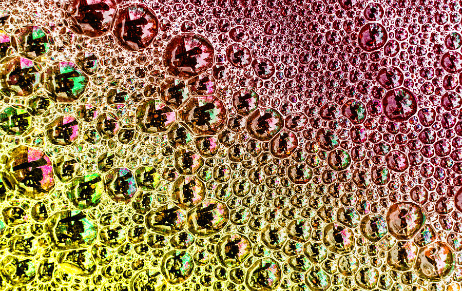 Technicolor Bubbles Poster Art Photograph by John Williams