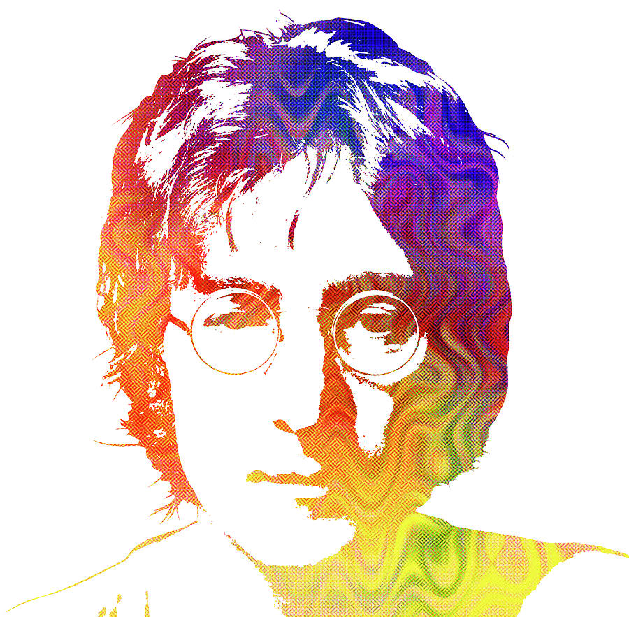 Technicolor Lennon Painting by Gary Hogben | Fine Art America