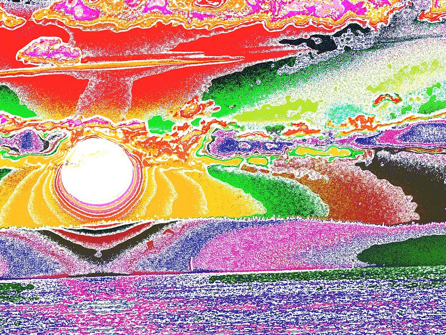 Technicolor Sunset Digital Art by Tim Allen