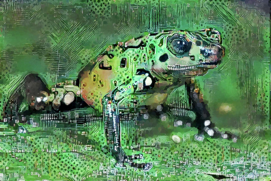 Techno Frog Painting