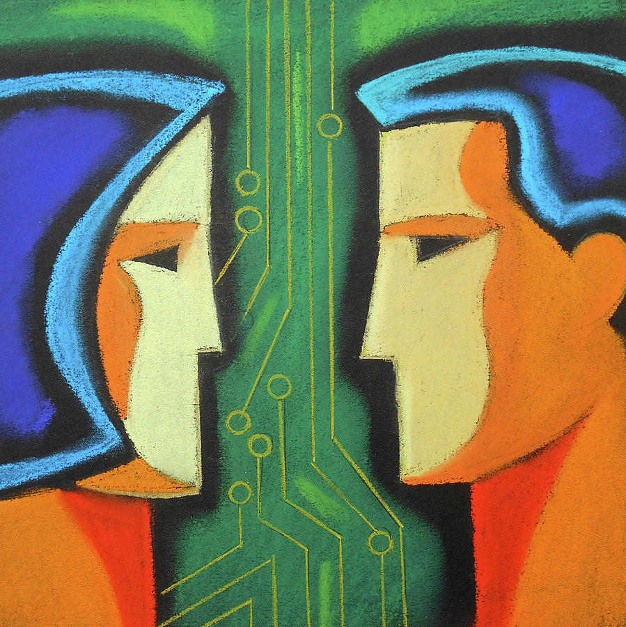 Technology And Intelligence Painting by Leon Zernitsky
