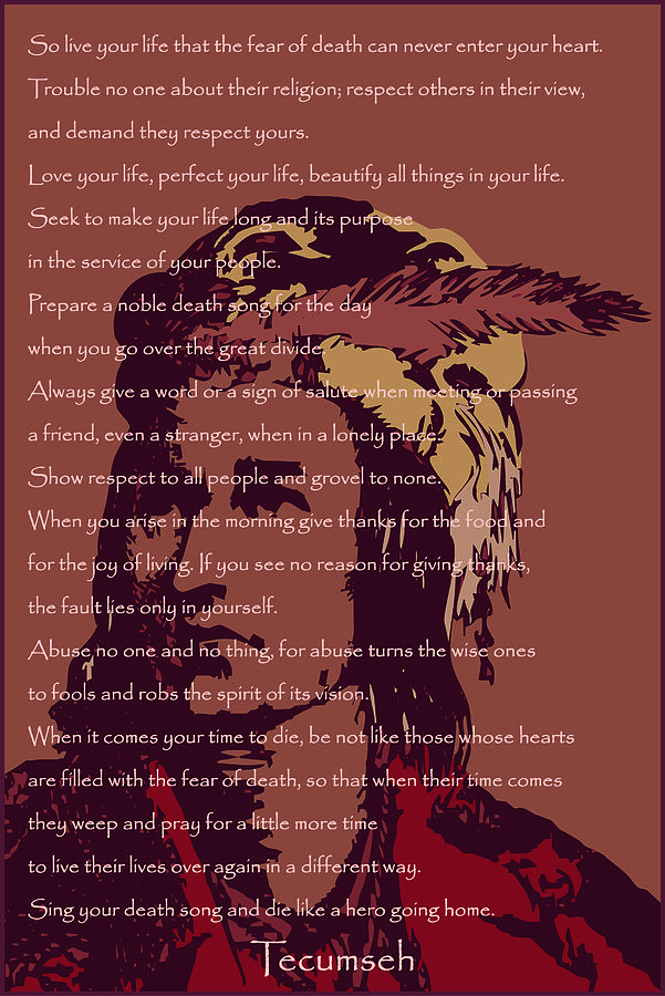 tecumseh warrior poem