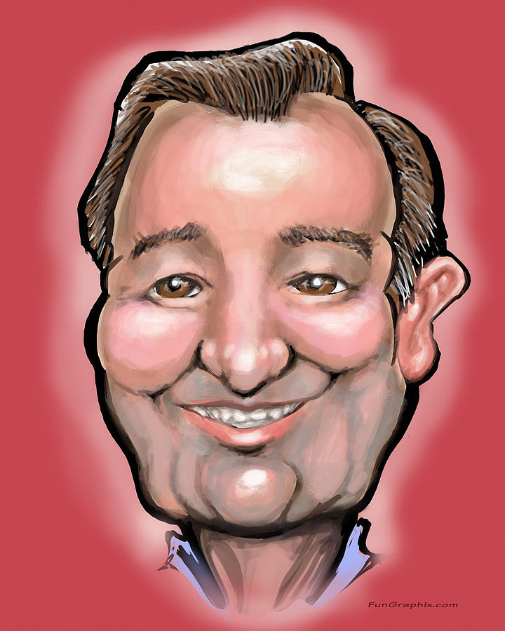 Ted Cruz Digital Art by Kevin Middleton