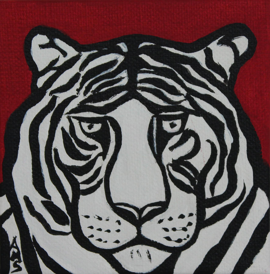 Ted Tiger Painting by Annette M Stevenson