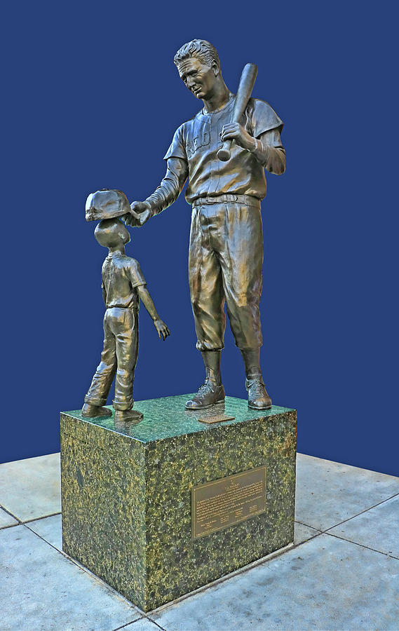 Ted Williams Statue - Fenway Park Photograph by Allen Beatty