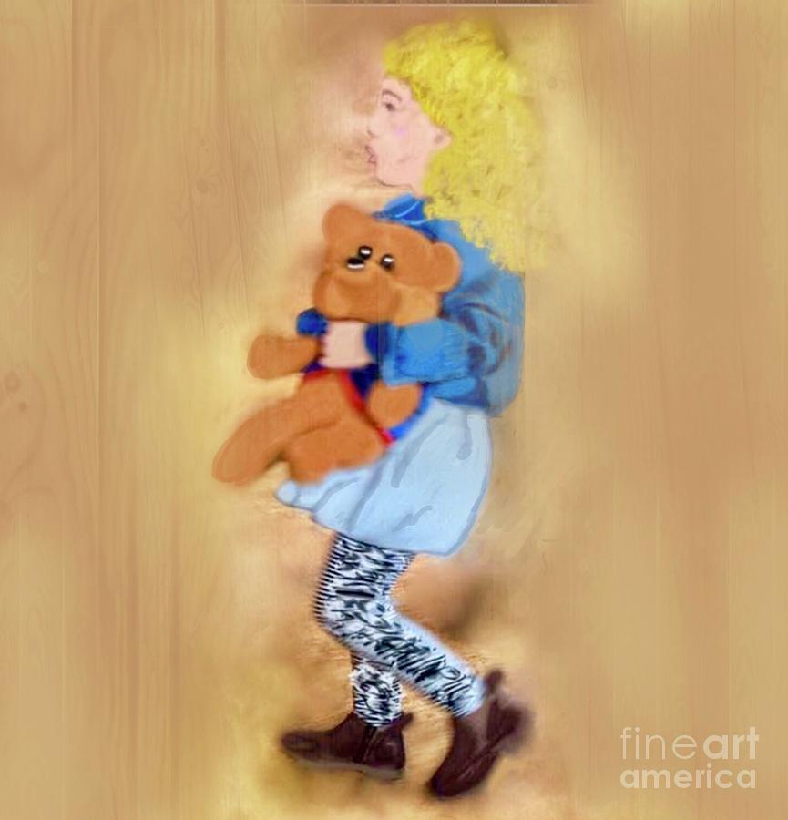 Teddy And Me Digital Art by Susan Garren