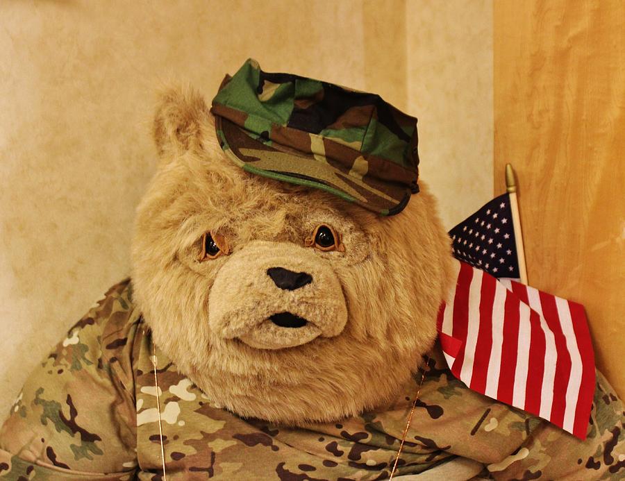Teddy Bear In Uniform Photograph by Cynthia Guinn