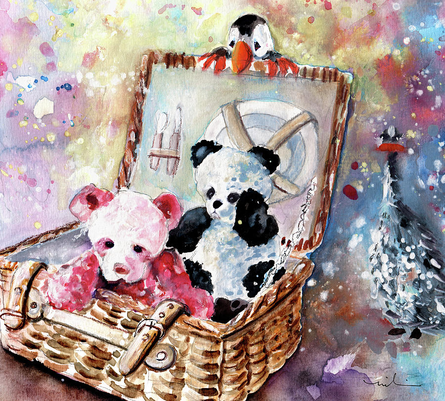 Teddy Bear Picnic In Wales Painting
