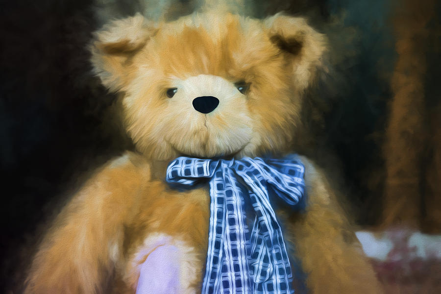 Brown Bear Photograph - Teddy Bear - Randolph - Fuzzy Wuzzy by Black Brook Photography