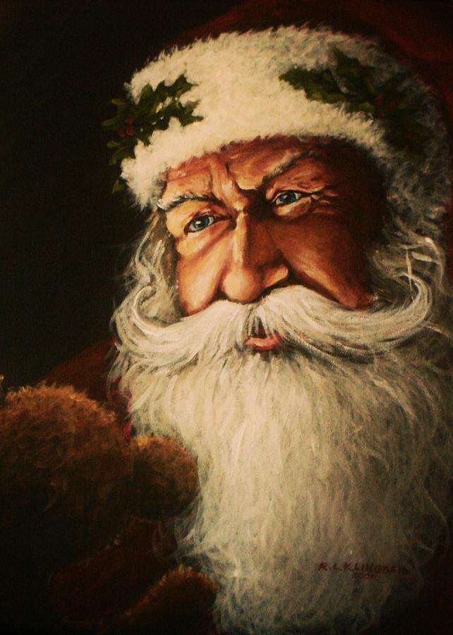 christmas bear painting