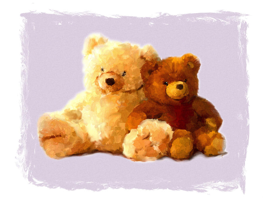 teddy bear painting art