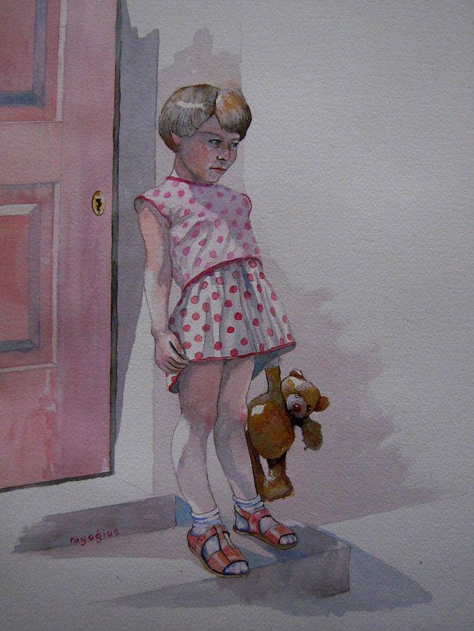 Teddy Painting by Ray Agius