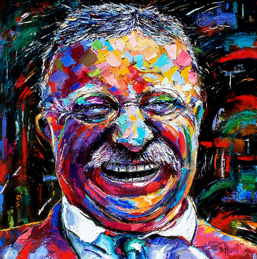 Portrait Painting - Teddy Roosevelt by Debra Hurd