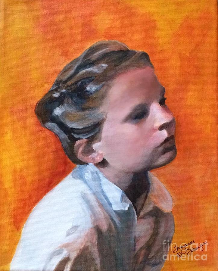 Teddys Girl Painting by Suzanne Schaefer