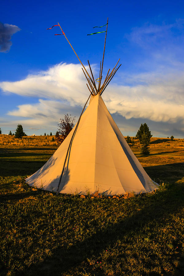 Teepee in Montana Photograph by Chris Smith
