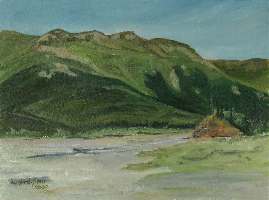 Denali National Park Painting - Teklanika River by Amy Reisland-Speer