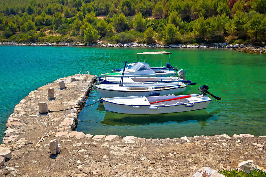 Telascica bay on Dugi Otok island boats Photograph by Brch Photography