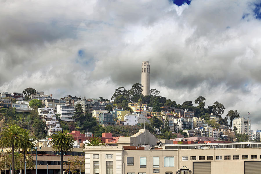Telegraph Hill Neighborhood Homes in San Francisco Photograph by David Gn