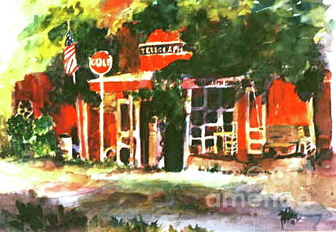 Telegraph Texas Painting by Patsy Walton