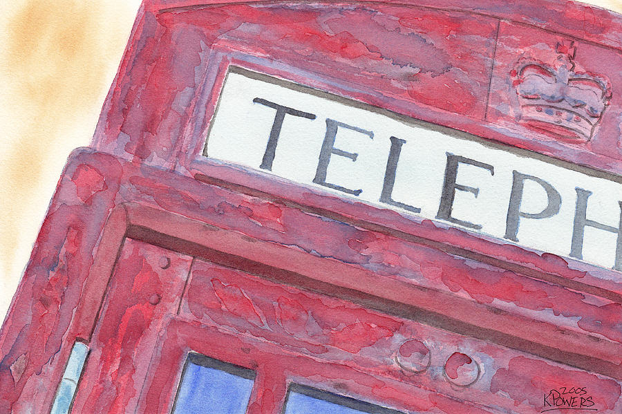 Telephone Booth Painting by Ken Powers
