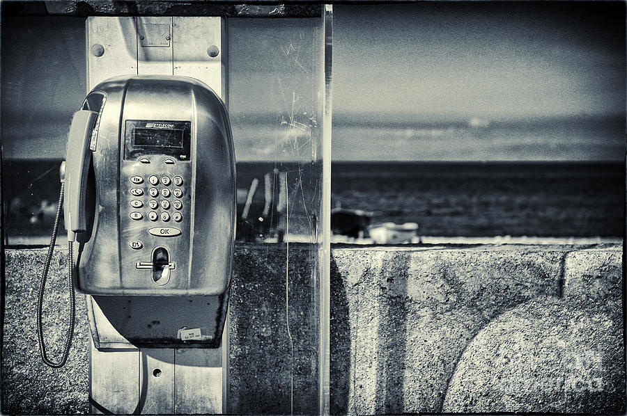 Telephone by the sea Photograph by Silvia Ganora