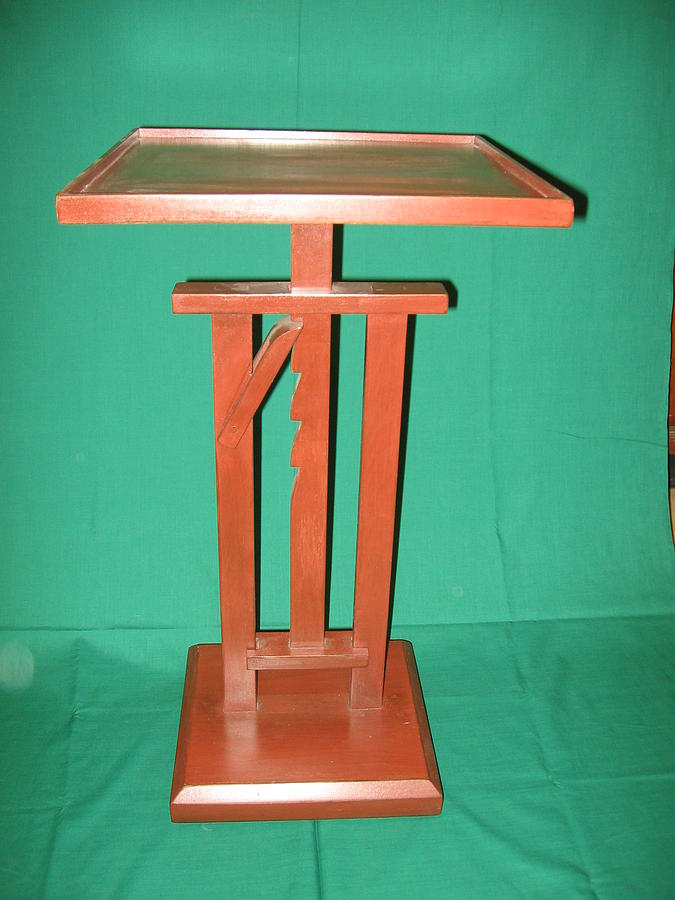 Telescoping Candle Table Mixed Media by Honyocker Furniture Fine Art