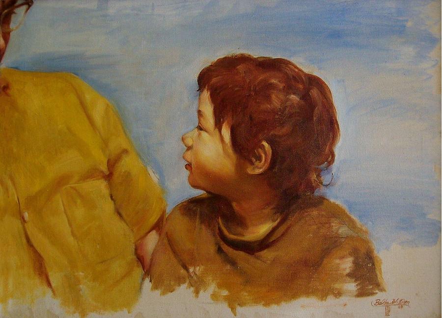 Dad Painting - Tell Me A Story by Belita William