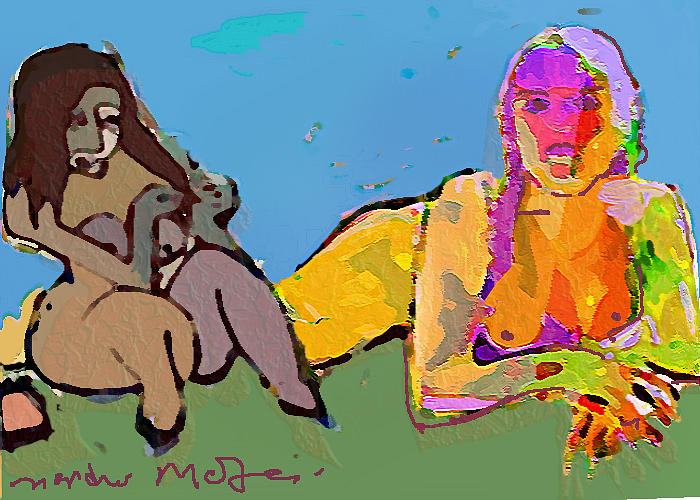 Nude Painting - Tell me more by Noredin Morgan