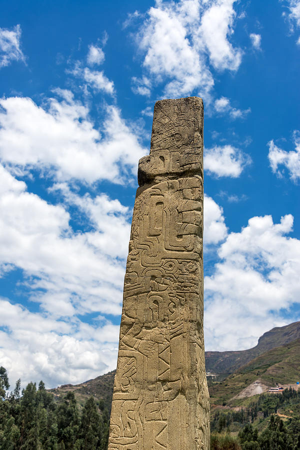 Tello Obelisk at Chavin de Huantar Photograph by Jess Kraft - Pixels