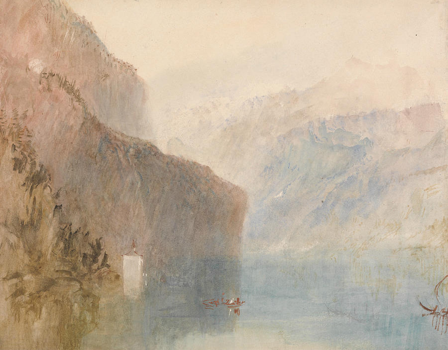 Tells Chapel Lake Lucerne Painting by Joseph Mallord William Turner