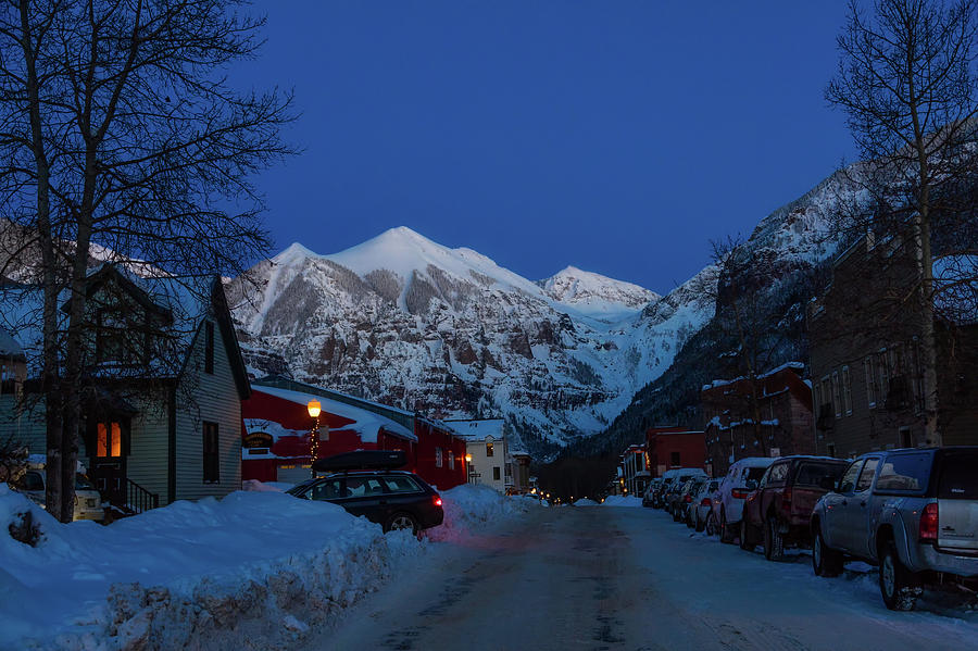 Telluride Colorado Neighborhood at Sunset Photograph by Mountain Dreams