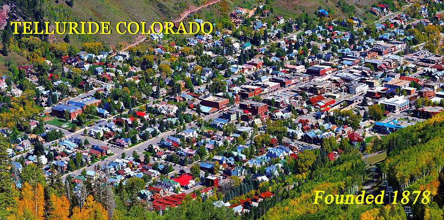Telluride townsite color work A Photograph by David Lee Thompson