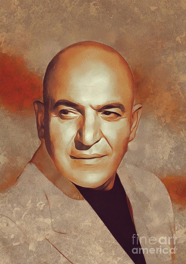 Telly Savalas, Hollywood Legend Painting by Esoterica Art Agency Fine