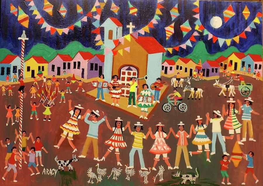 Tema Festa Junina 50x70 Painting by Aracy - Fine Art America