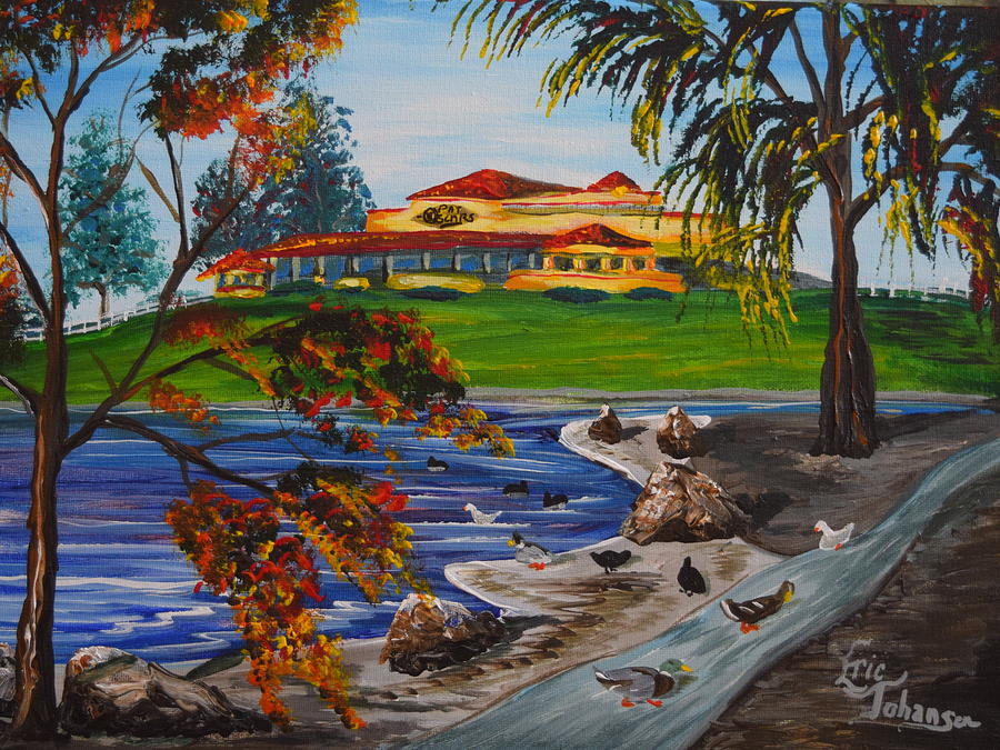 Temecula Duck Pond Painting by Eric Johansen