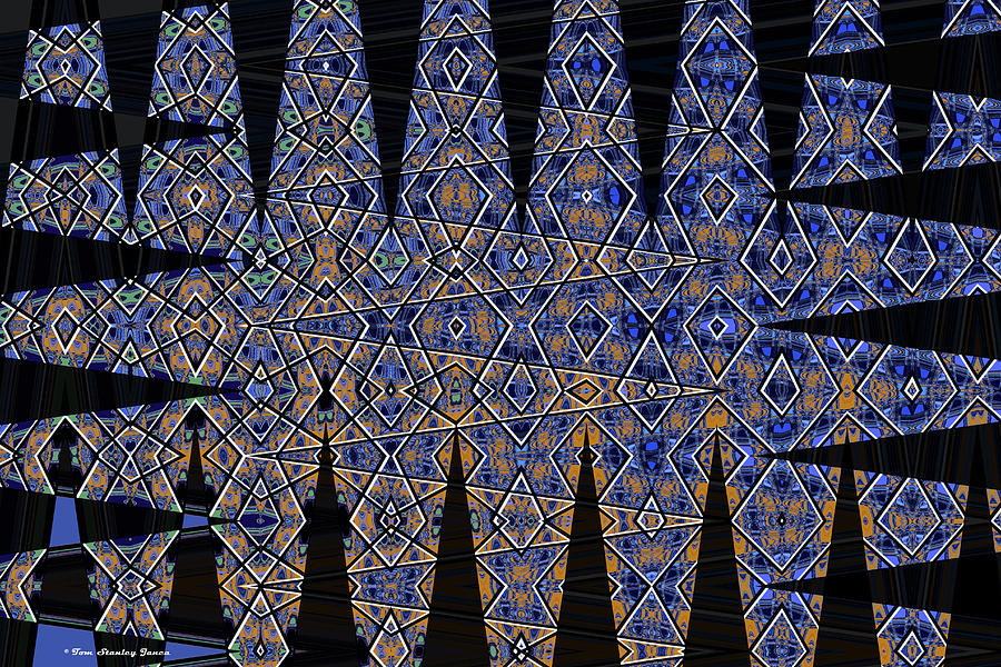 Tempe Bridge Reflection Digital Art by Tom Janca