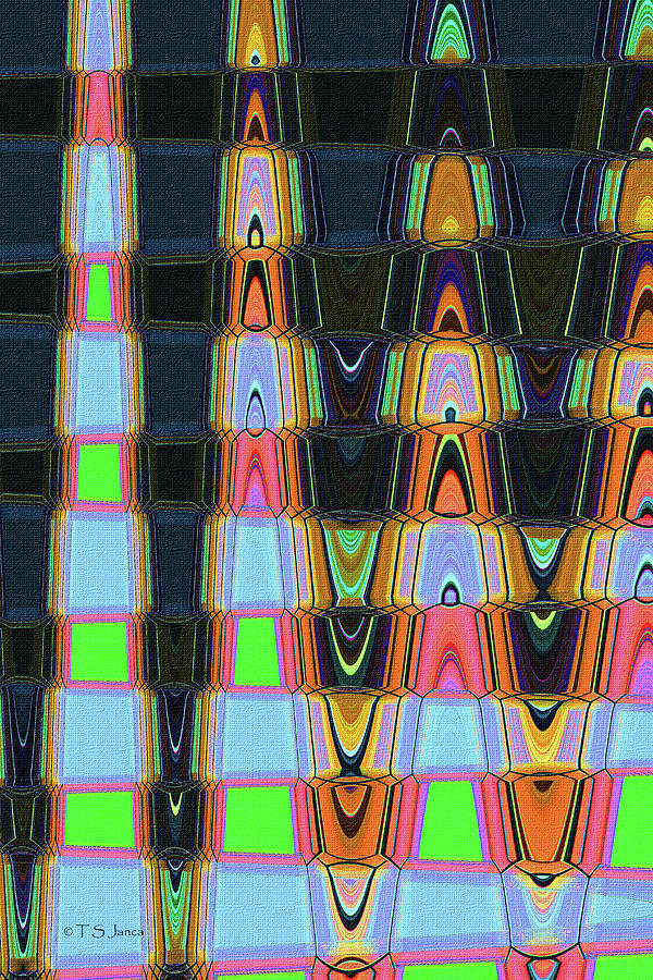 Tempe center For The Arts Abstract #3628wwt Photograph by Tom Janca