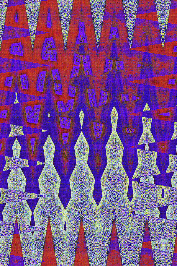 Tempe Center For The Arts Building Abstract Digital Art by Tom Janca