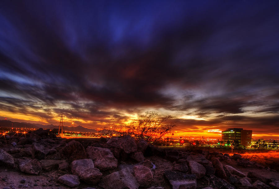 Sunset Photograph - Tempe Sunset by Bryan Dudak
